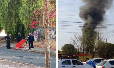 Helicóptero se desploma en predio de la alcaldía Coyoacán